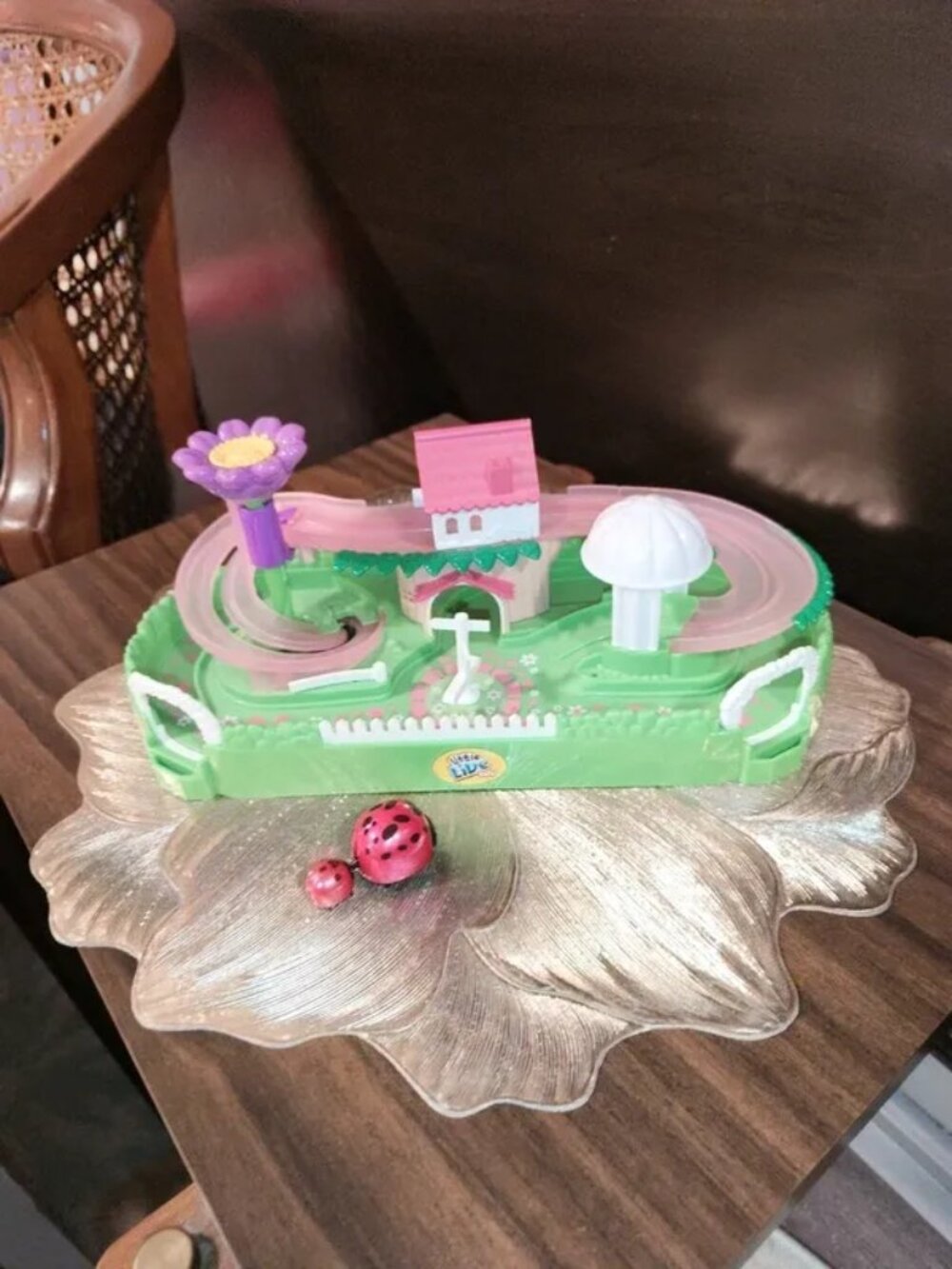 Little Live Pets Lil Ladybug Garden Playset with Spotsy & Baby Lady Bug